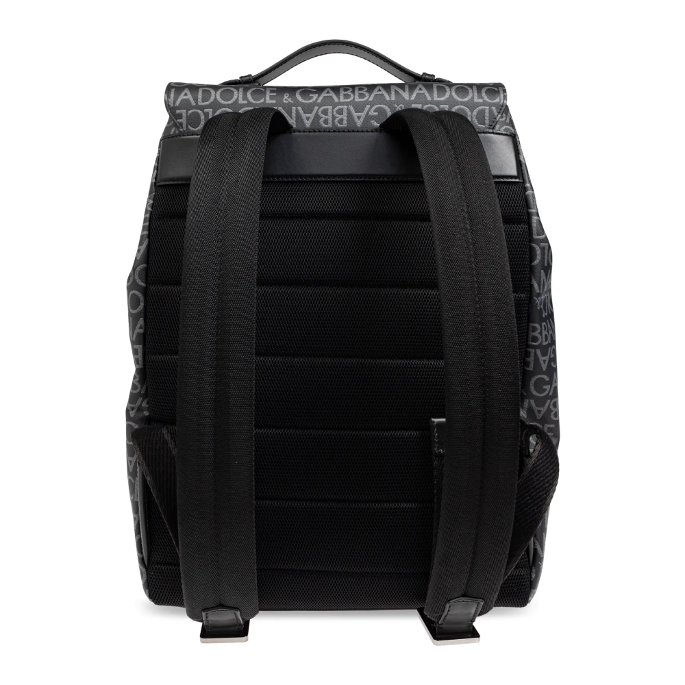 Dolce & Gabbana Rugzak met monogram Black Heren