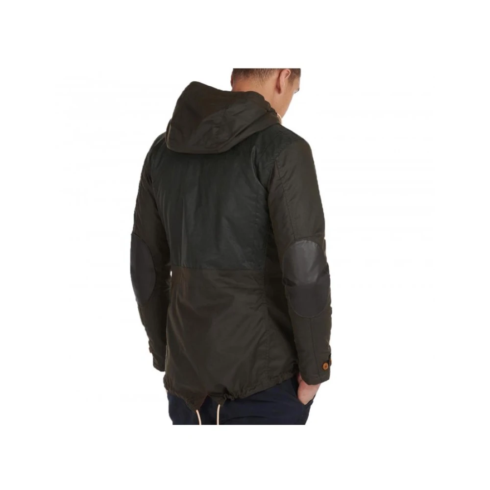 Barbour Gewaxte Katoenen Parka Game Olijf Green Heren
