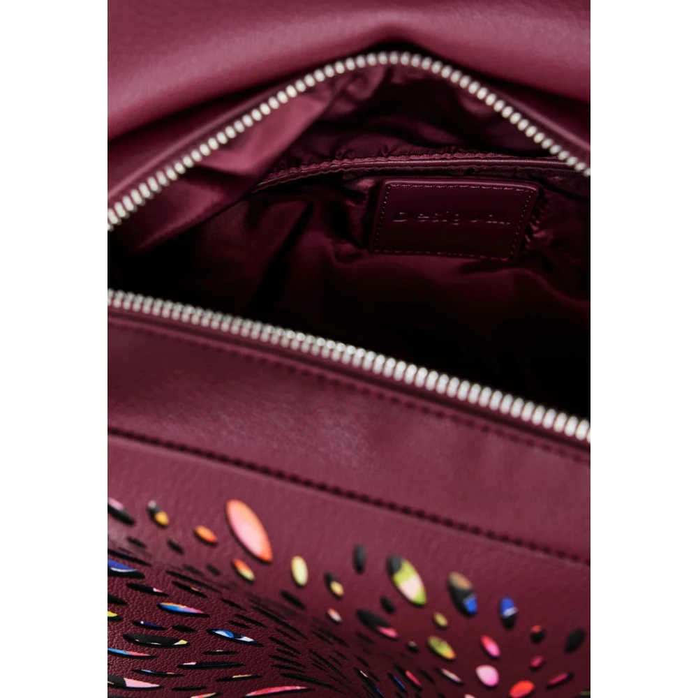 Desigual Blackwell Jersey Tas Herfst Winter Collectie Red Dames