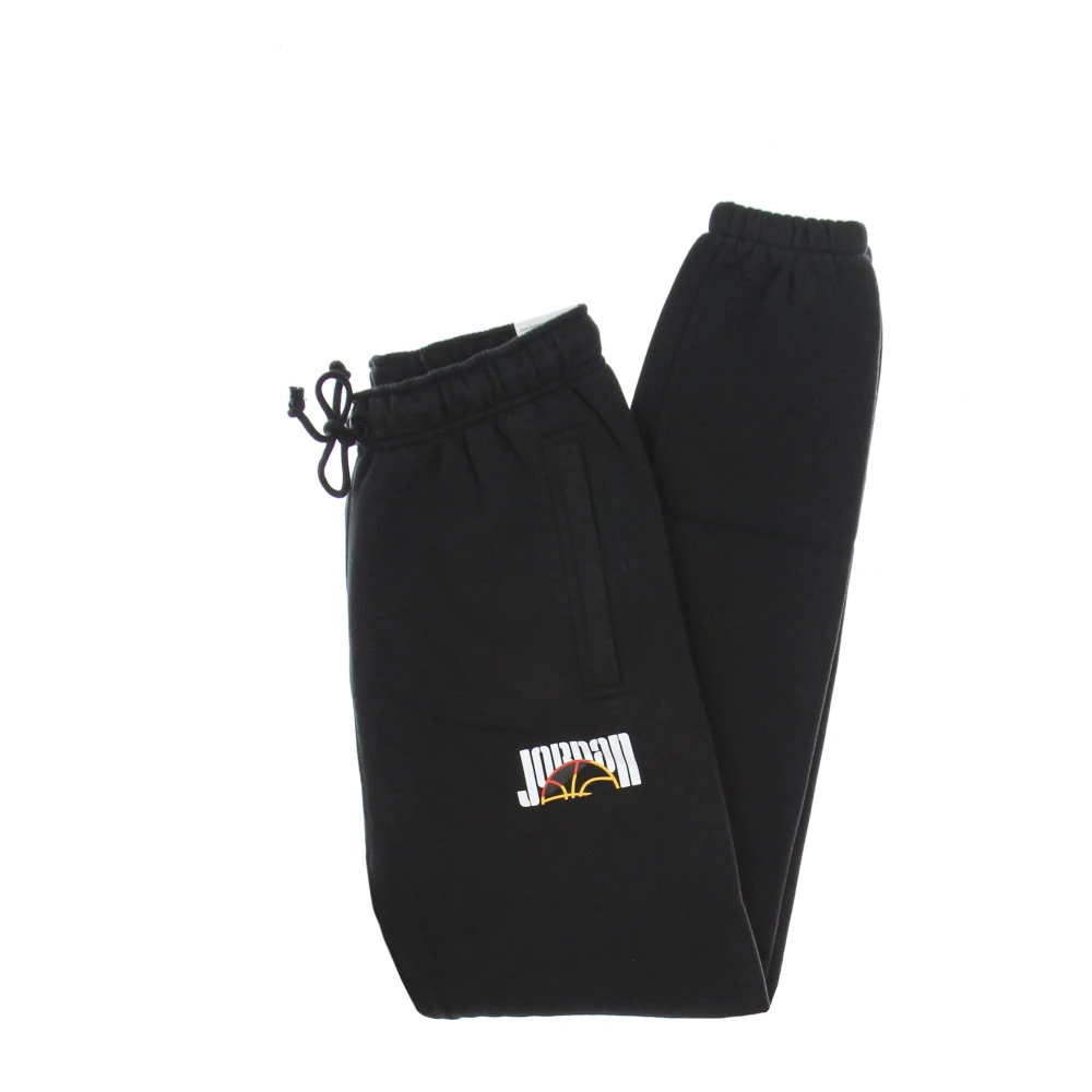 Jordan Sportieve Fleece Trainingsbroek Zwart Wit Black Heren