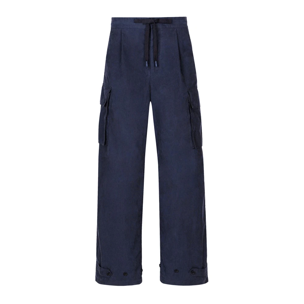 Dolce & Gabbana Cargo Joggingbroek met Logo Plaque Blue Heren
