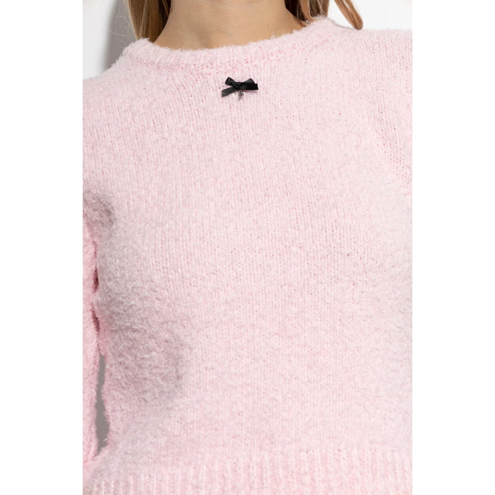 Rotate Birger Christensen Katoenen Trui Pink Dames