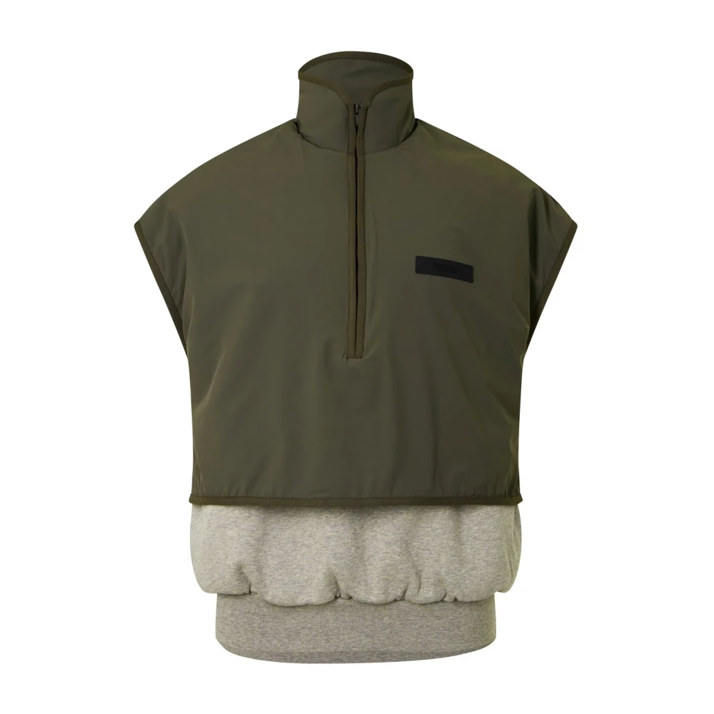 Fear Of God Nylon Fleece Mockneck Vest Multicolor Heren