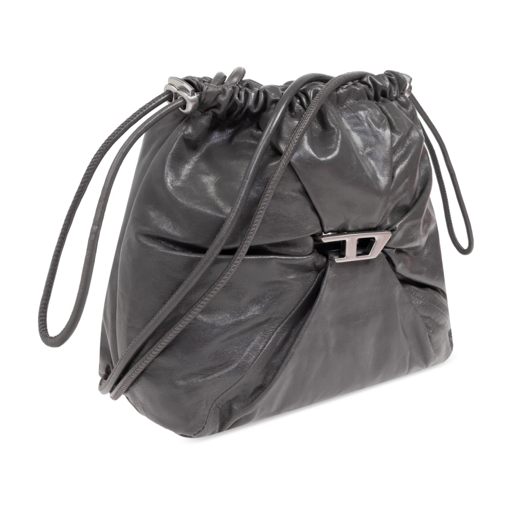 Diesel Schoudertas Scrunch-D Gray Dames