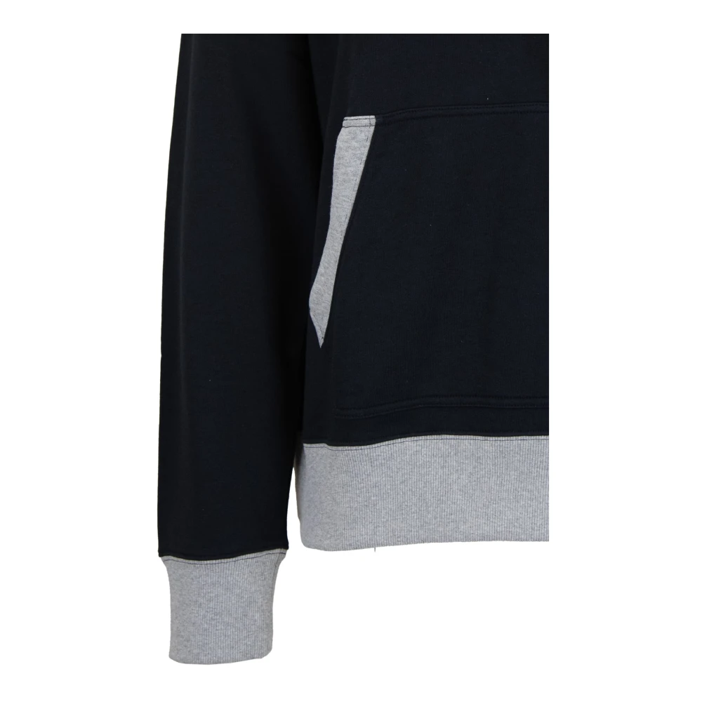 Fay Hoodie van katoen met trekkoord Black Heren