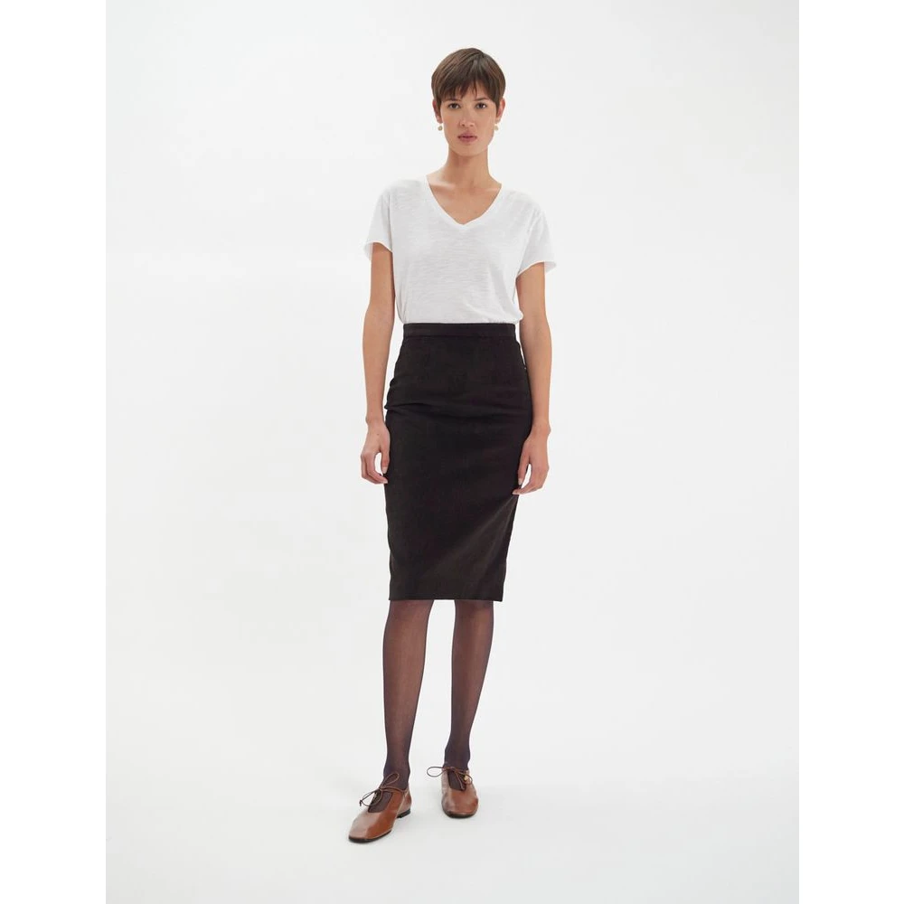 Ines De La Fressange Paris Gabriela rok in bruin milleraie fluweel Brown Dames