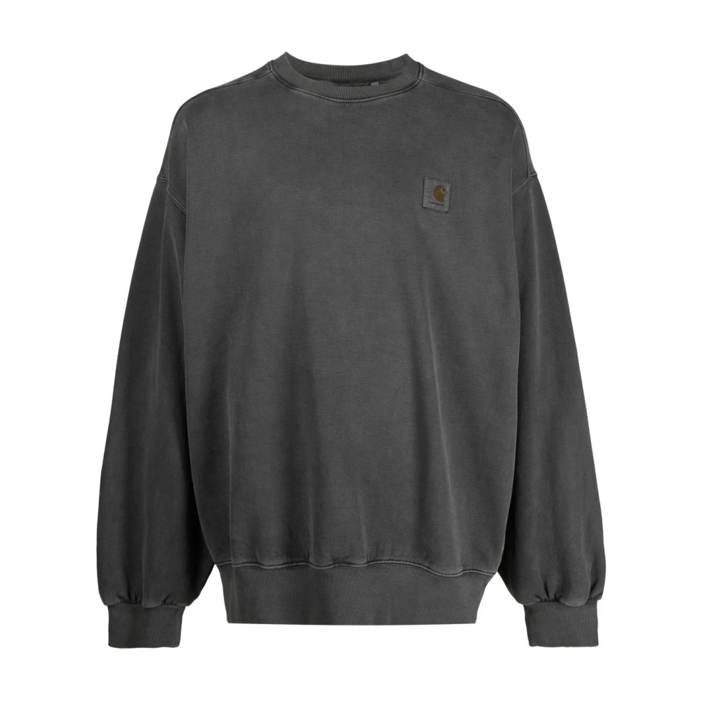 Carhartt WIP Katoenen Sweater met Logopatch Gray Heren