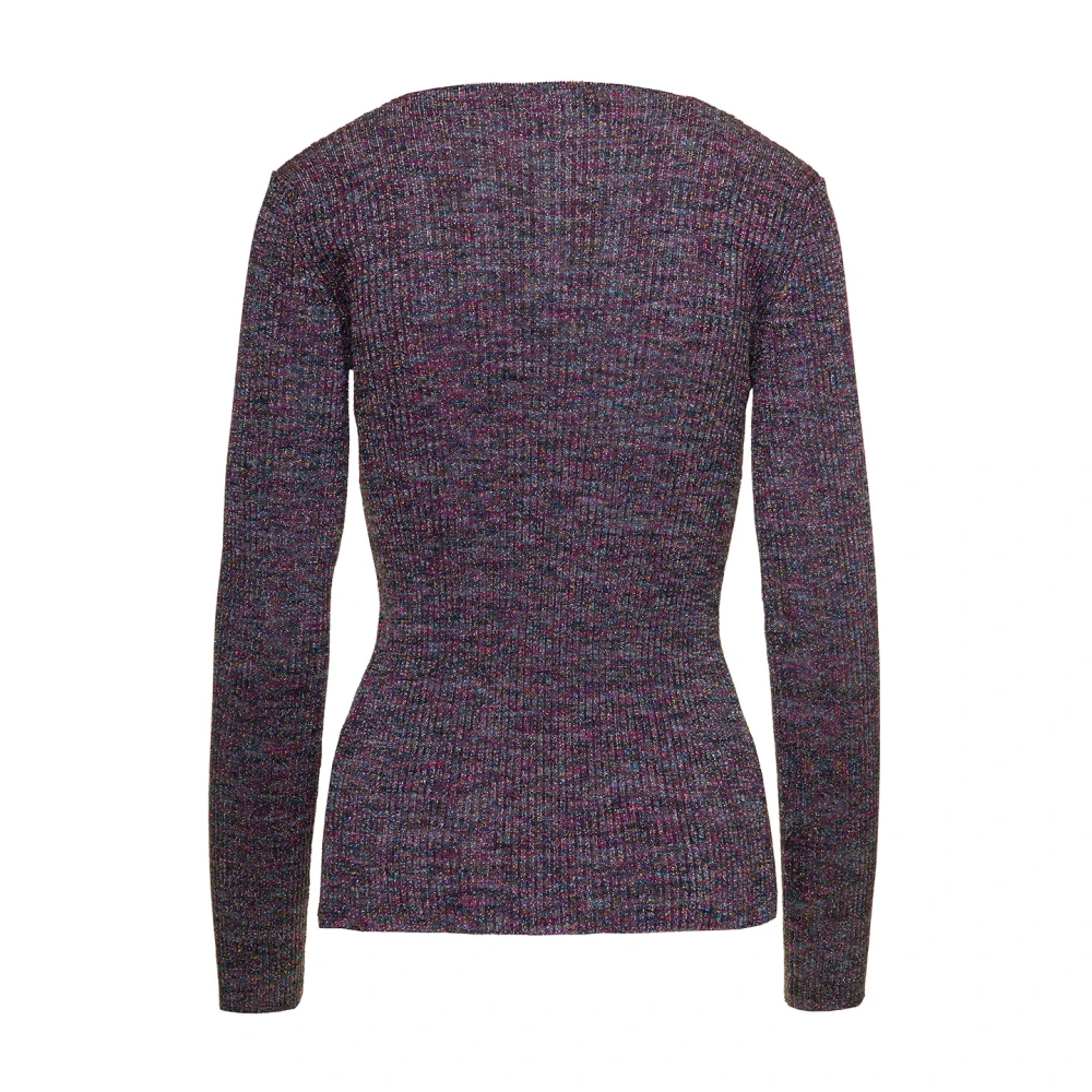 Gcds Grijze Top met Zwarte Accents Gray Dames