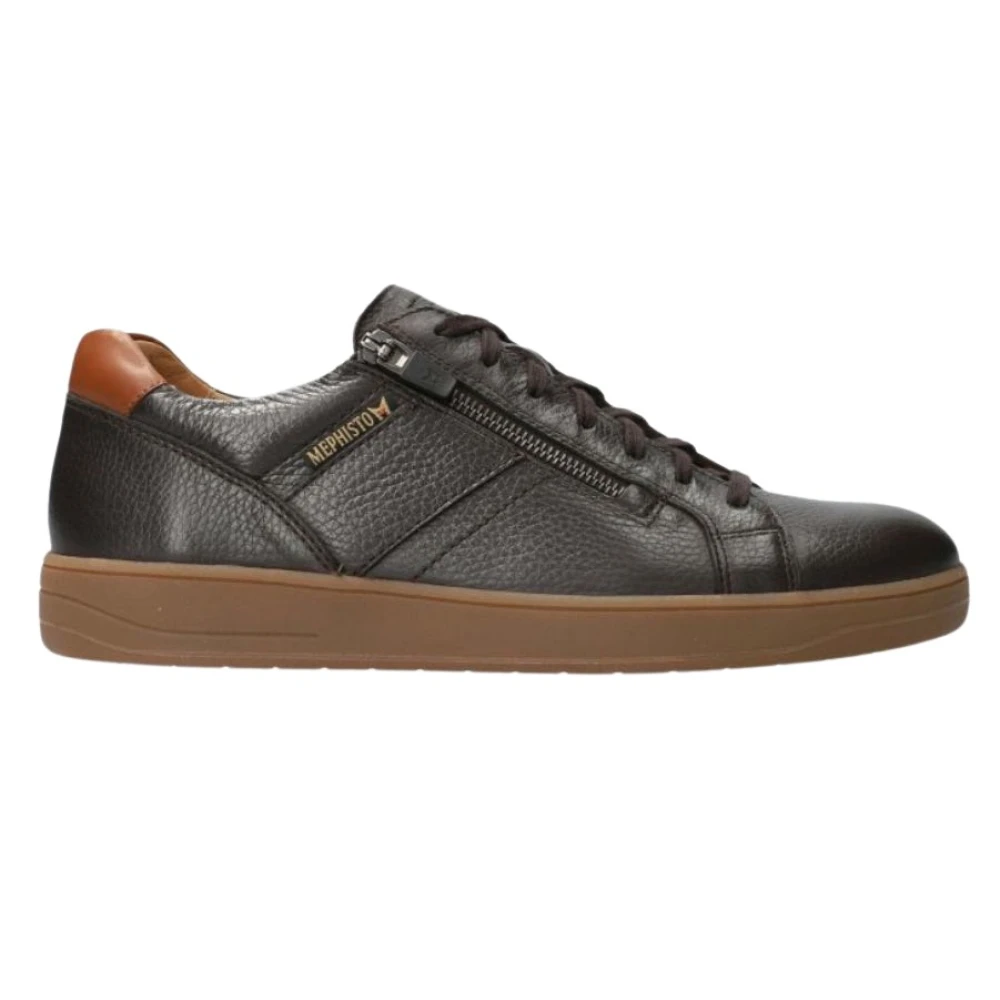 Mephisto Bruine Leren Herensneaker Heren Schoenen