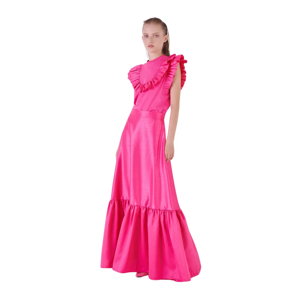 Silvian Heach Maxi Skirts Pink Dames