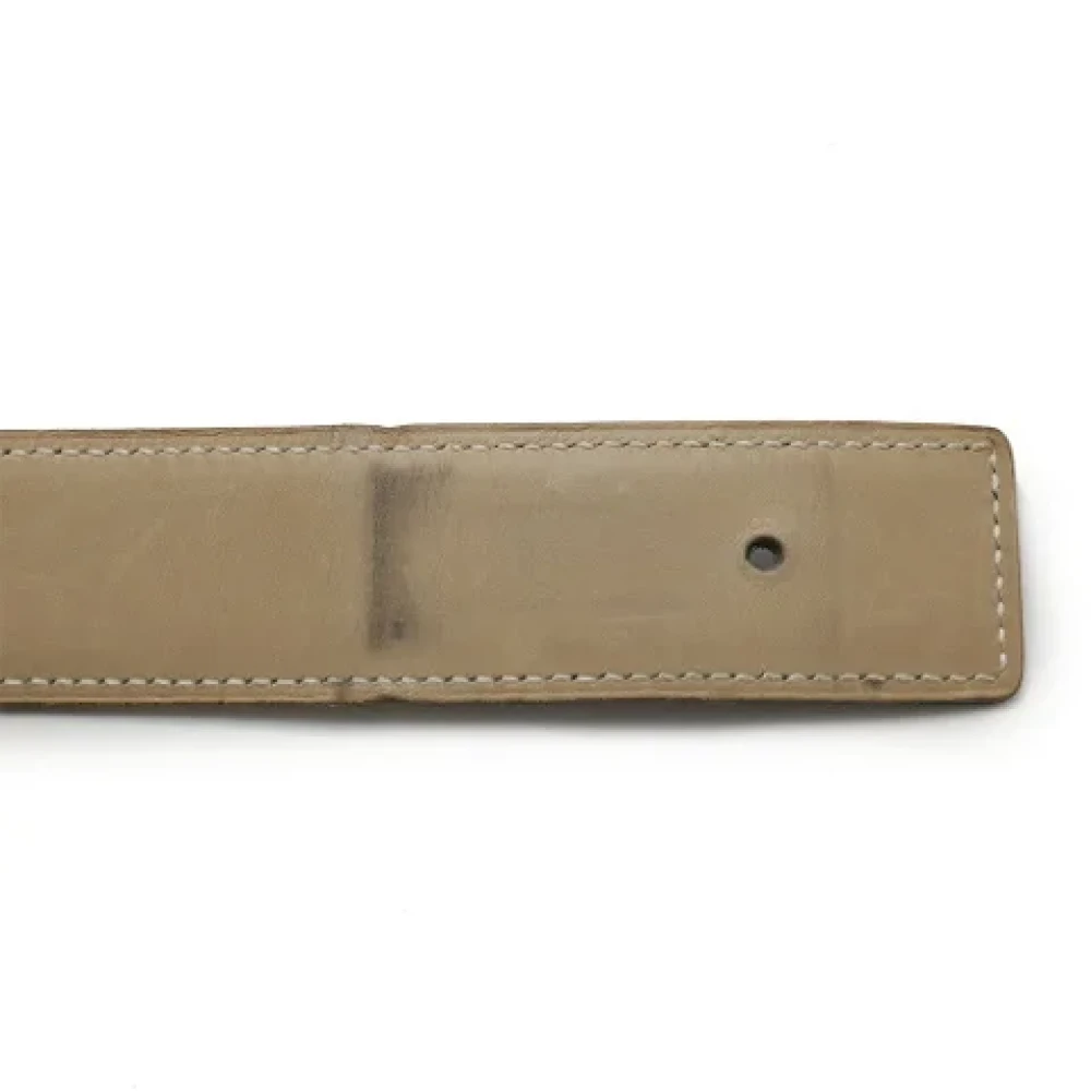 Hermès Vintage Pre-owned Leather belts Beige Dames