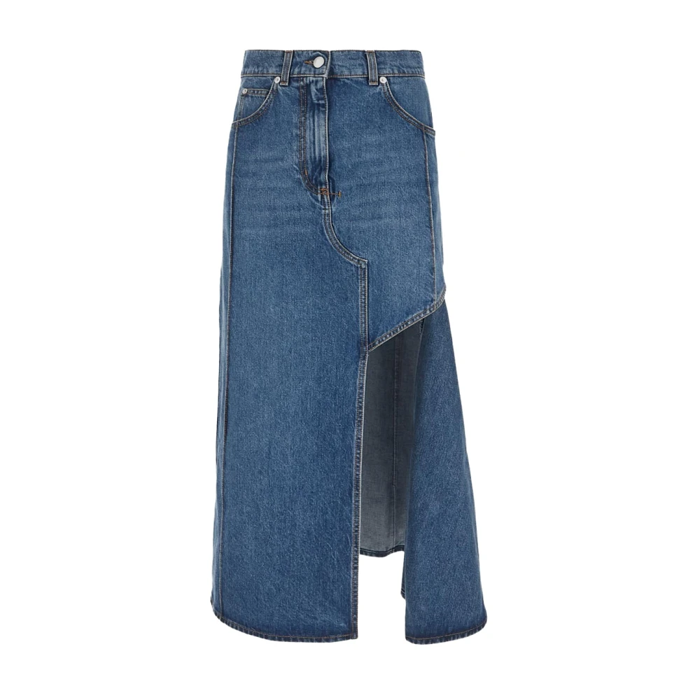 Slidt Denim Blyantskørt