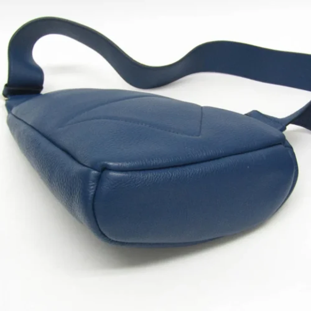 Prada Vintage Pre-owned Leather prada-bags Blue Dames