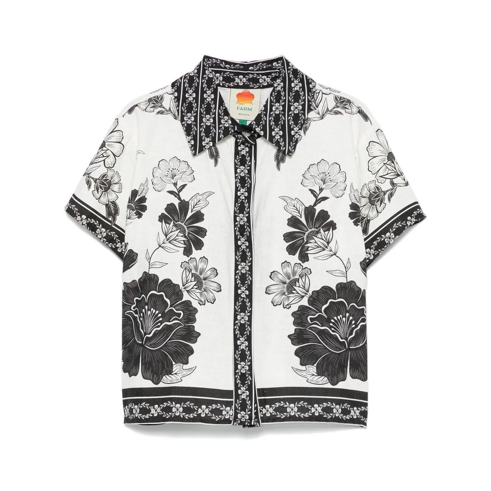 Farm Rio Witte Knoopshirt White Dames