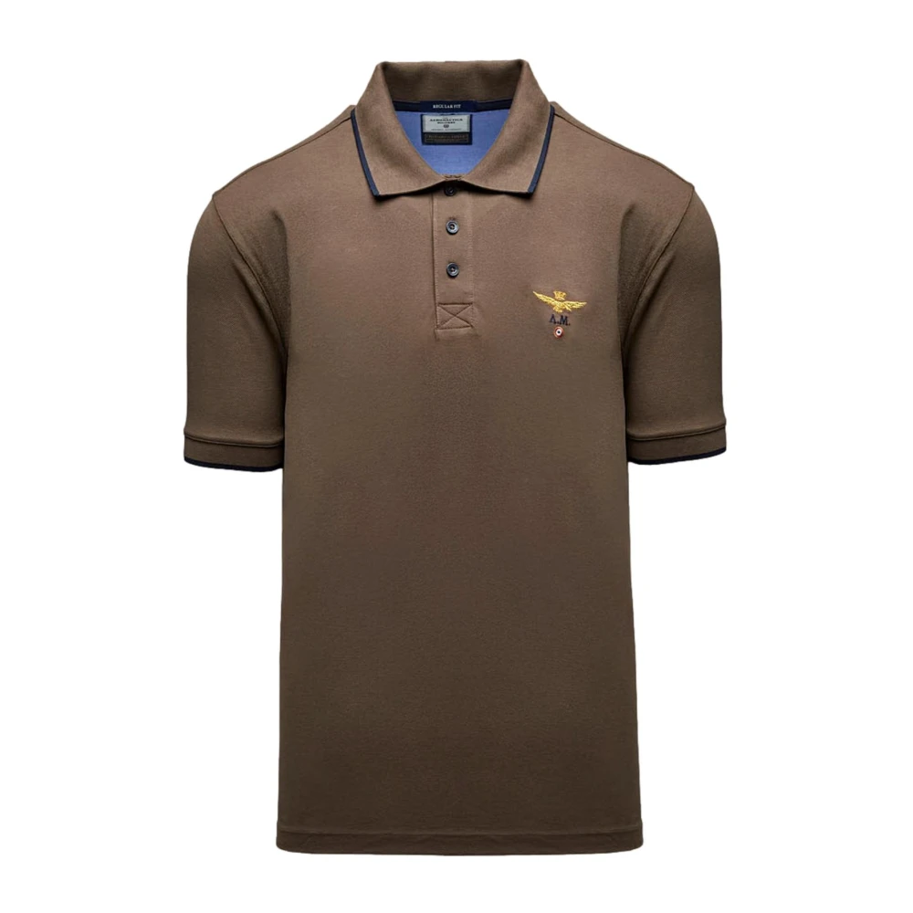 Aeronautica Militare Uomo Marrone Top, 4XL, New,