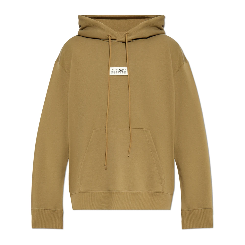 MM6 Maison Margiela Sweatshirt met logo Beige Heren