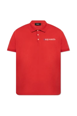 Röd Tennis Fit Logo Polo Tröja