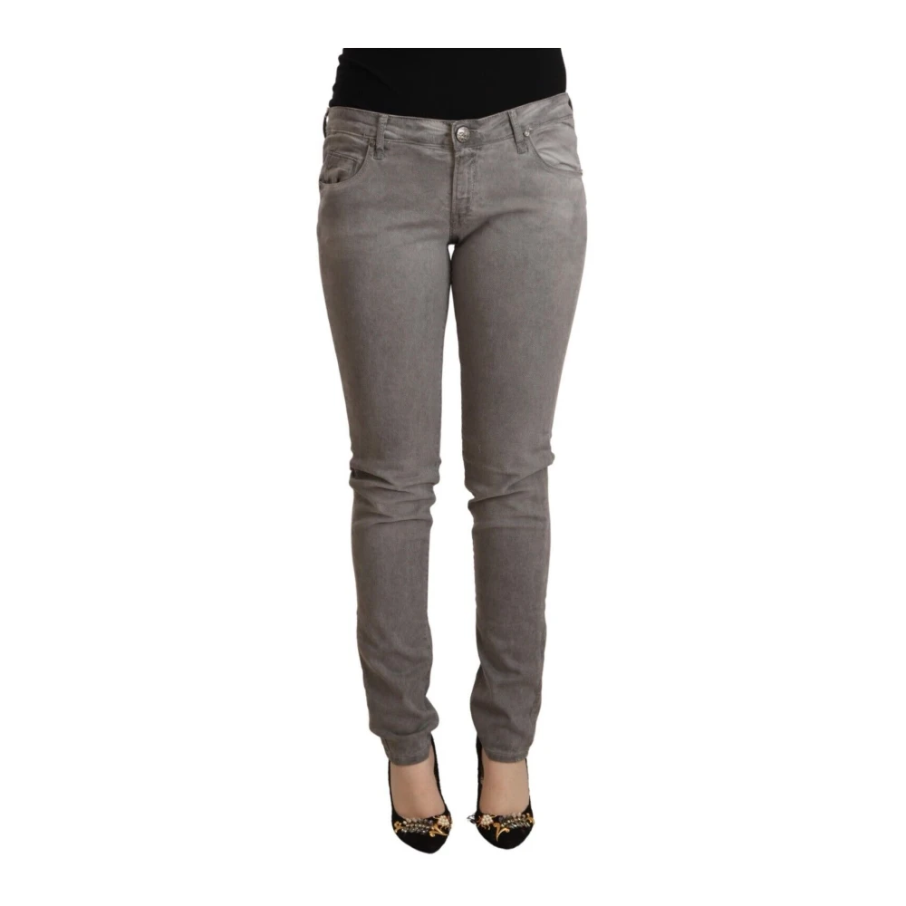 Acht Femme Gris - Denim Skinny Taille Basse - Jeans - Taille: W26