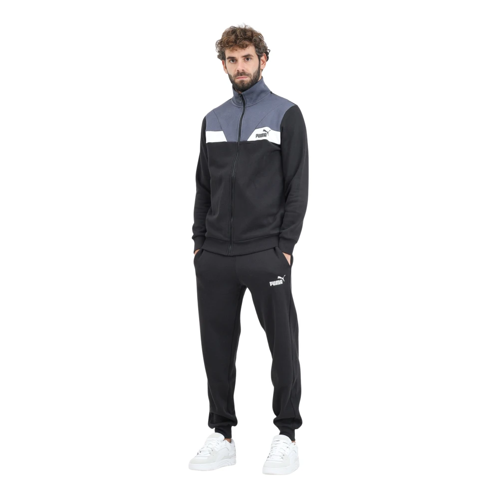 Puma Sportief Zwart en Grijs Trainingspak Multicolor Heren
