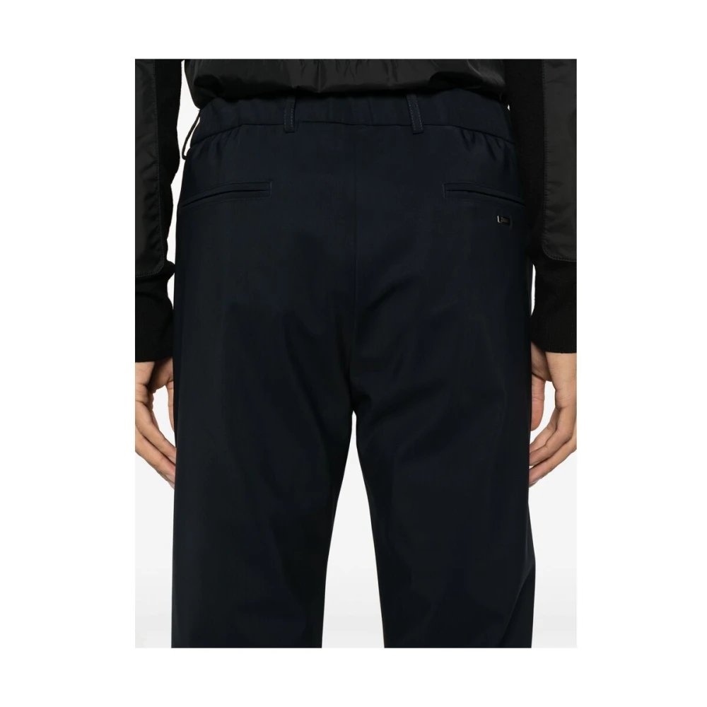 Herno Oxford Broek met Elastische Tailleband Blue Heren
