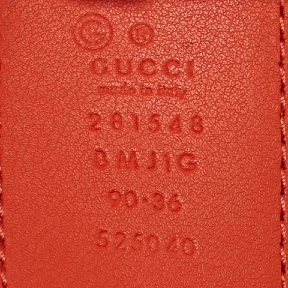 Gucci Vintage Pre-owned Leather belts Orange Dames