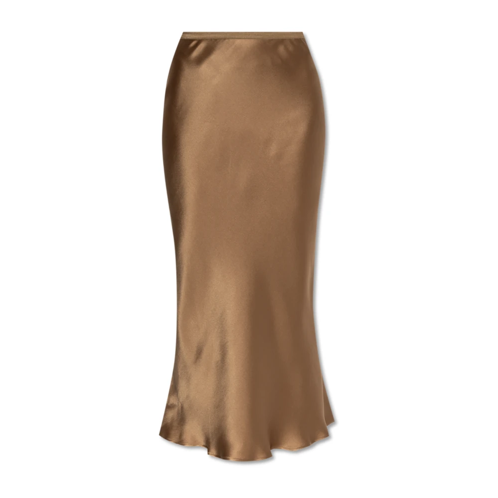 Anine Bing Zijden rok 'Bar' Green Dames