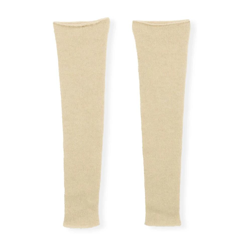 Cortana Women's White Hana- Ivory Knit Mittens - Gloves - One Size - Accessories