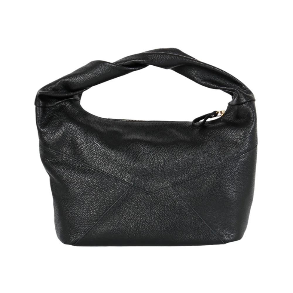 La Carrie Stijlvolle Leren Tas Black Dames