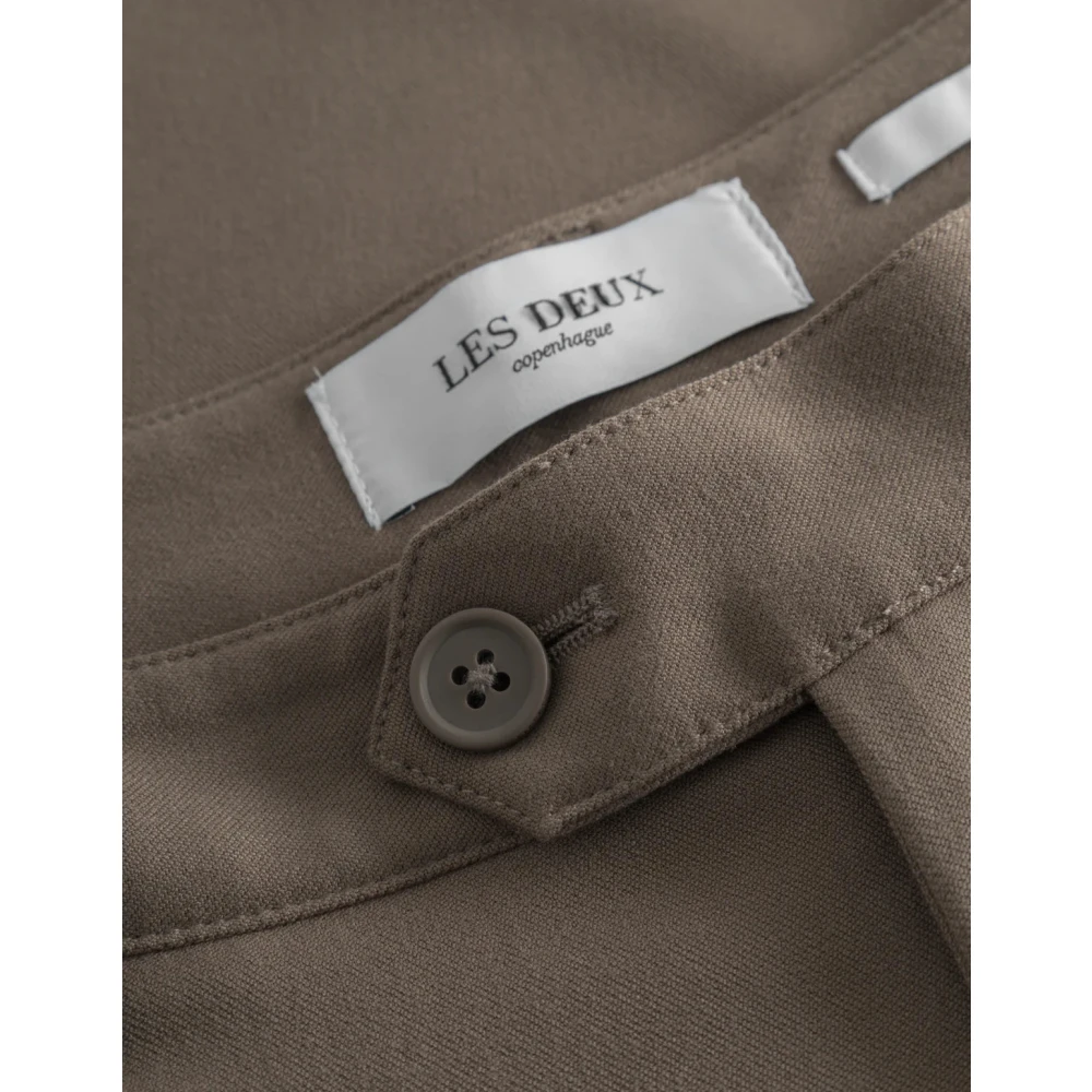 Les Deux Nette Slim Fit Oprolbare Broek Gray Heren