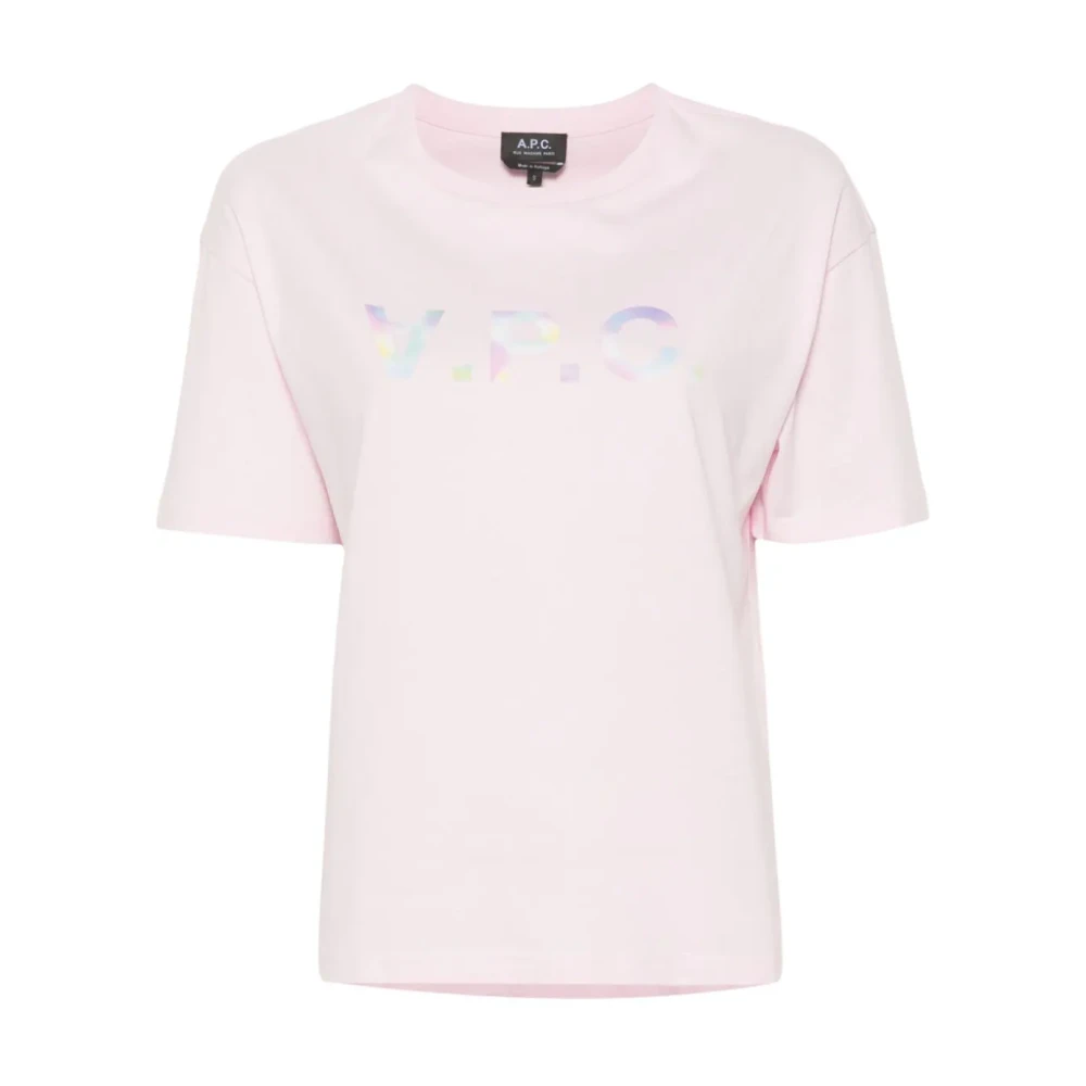 A.p.c. Roze T-shirt Rechte Snit Pink Dames