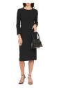lace-detail-crepe-dress