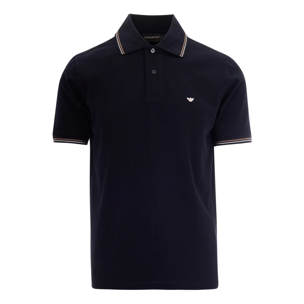 Emporio Armani Men's Blue Polo Shirts, Xl, Polo Shirts