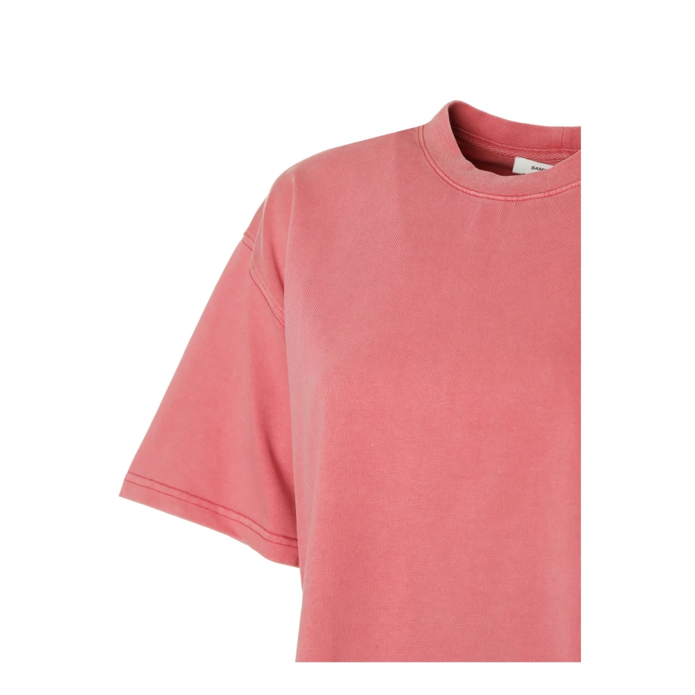 Samsøe Casual Ronde Hals T-Shirt Pink Dames