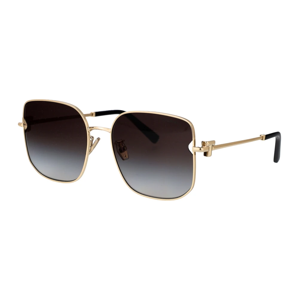Tiffany Women's Grey Woman Tf3105d 6021S4 Sunglasses Steel Gold Squared Normal Shaded - Image 2