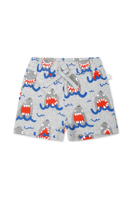 shark-print-sporty-grey-cotton-shorts