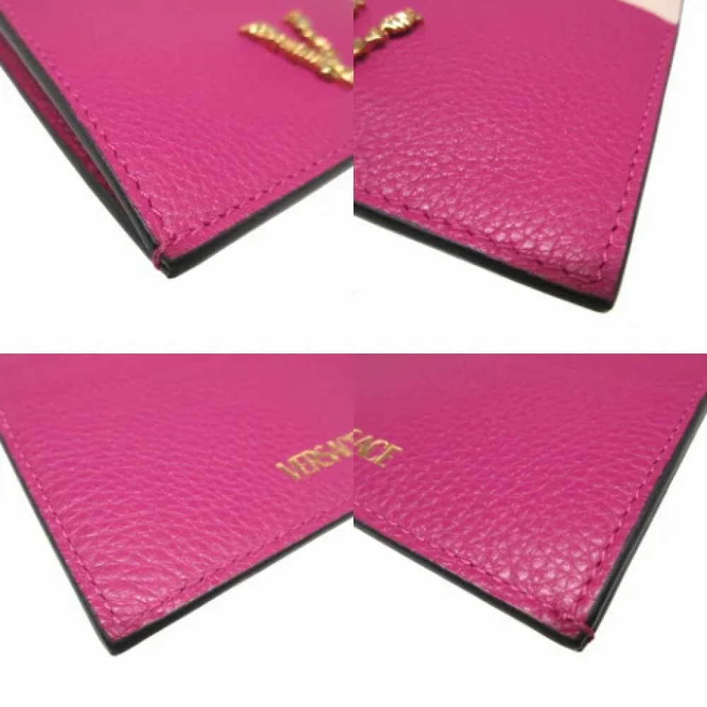 Versace Pre-owned Leather wallets Pink Dames