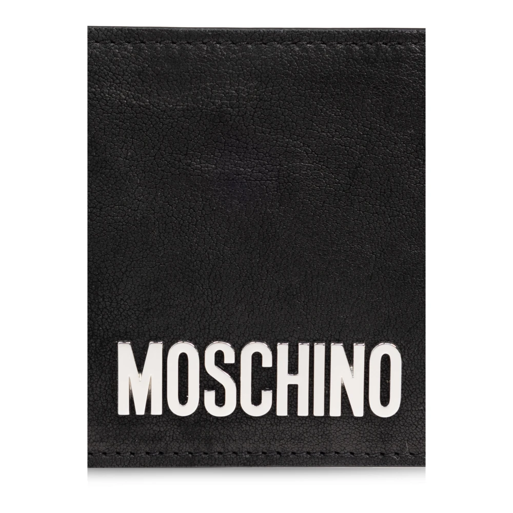 Moschino Portemonnee met logo Black Heren