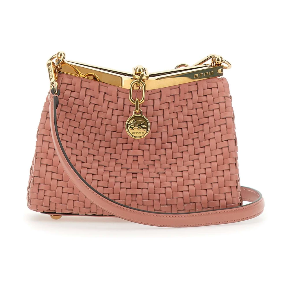 ETRO Roze Mini Tas met Gouden Hardware Pink Dames