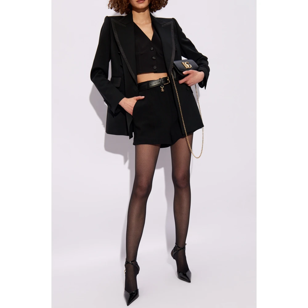 Dolce & Gabbana Dubbelrijige blazer Black Dames