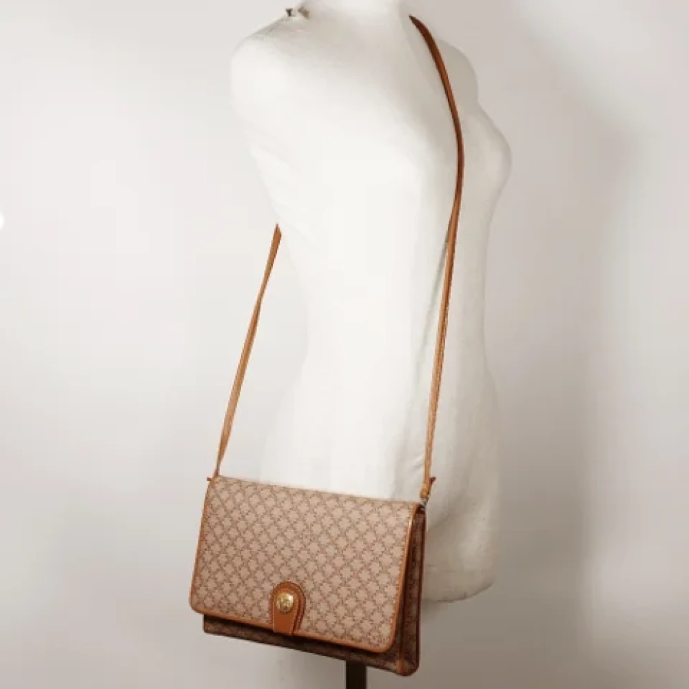Celine Vintage Pre-owned Canvas celine-bags Beige Dames