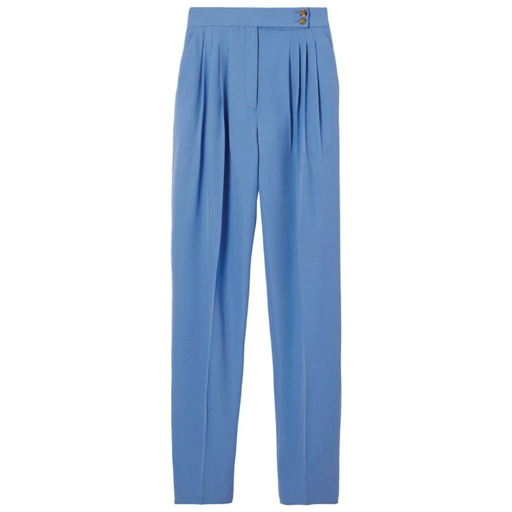 Burberry Op maat gemaakte wol-mohair broek Blue Dames