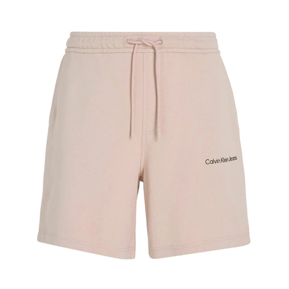Calvin Klein Roze Institutionele Bermuda Shorts Pink Heren