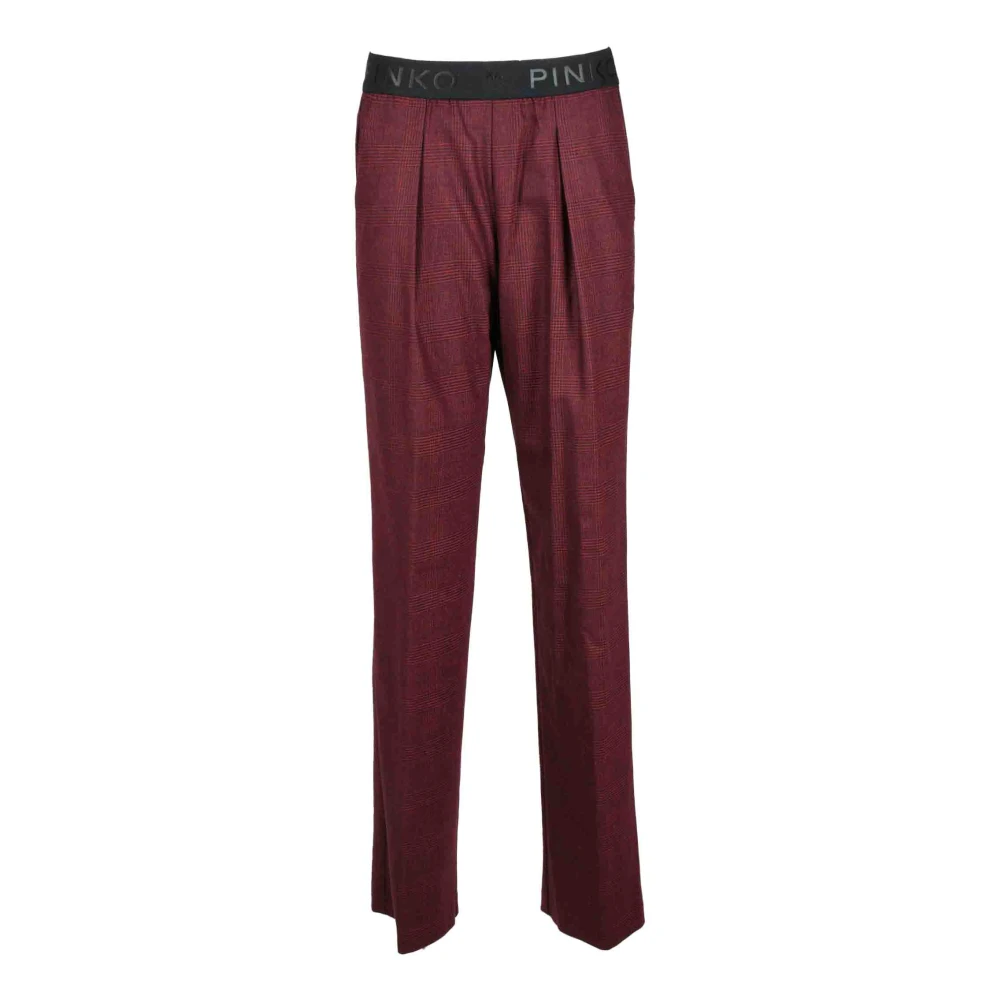 Pinko Elegante wollen blend broek Red Dames