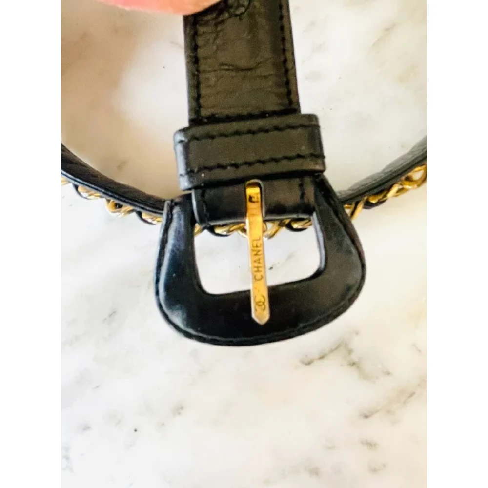 Chanel Vintage Pre-owned Leather belts Yellow Dames