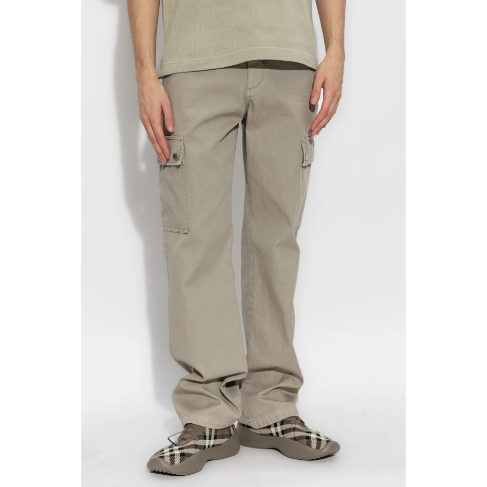 Burberry Straight leg jeans Gray Heren