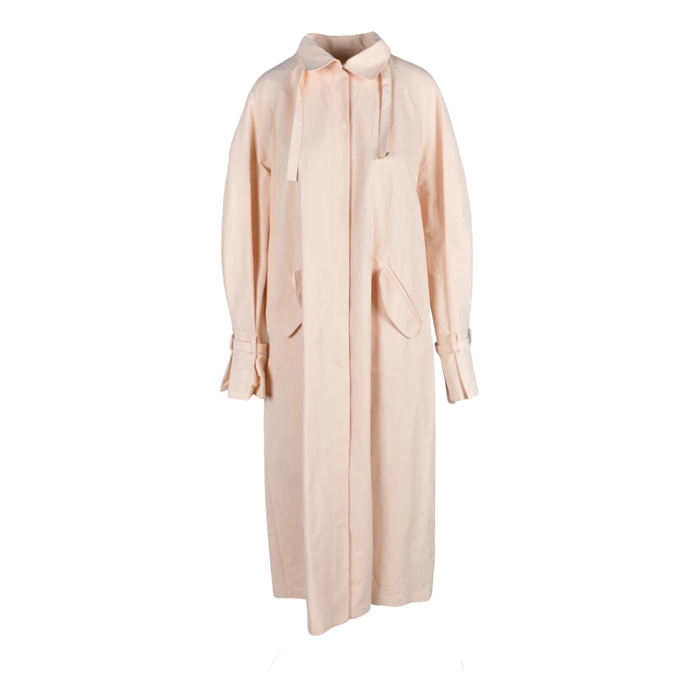 PATRIZIA PEPE Stijlvolle buitenkleding katoenmix Pink Dames