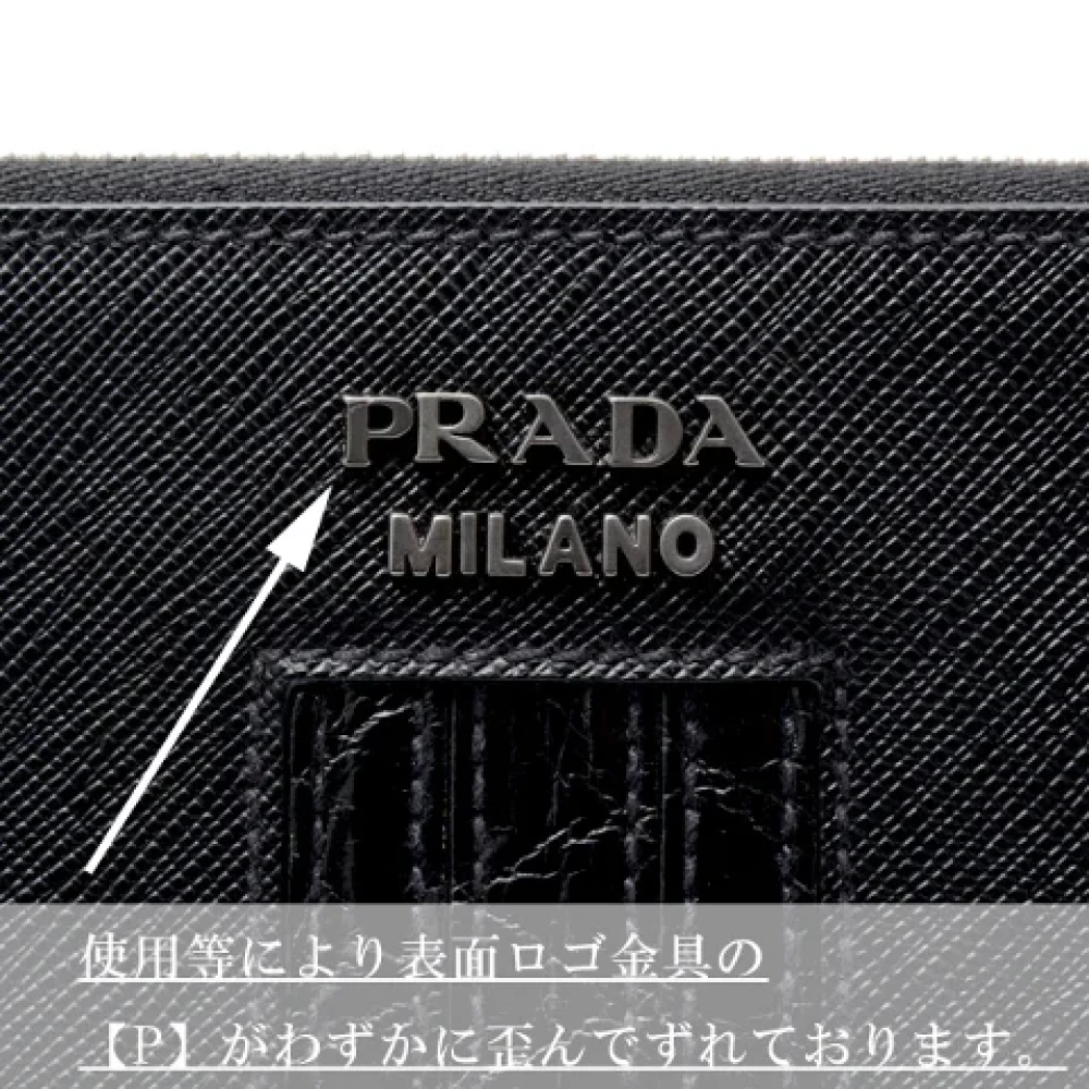Prada Vintage Pre-owned Leather clutches Black Dames