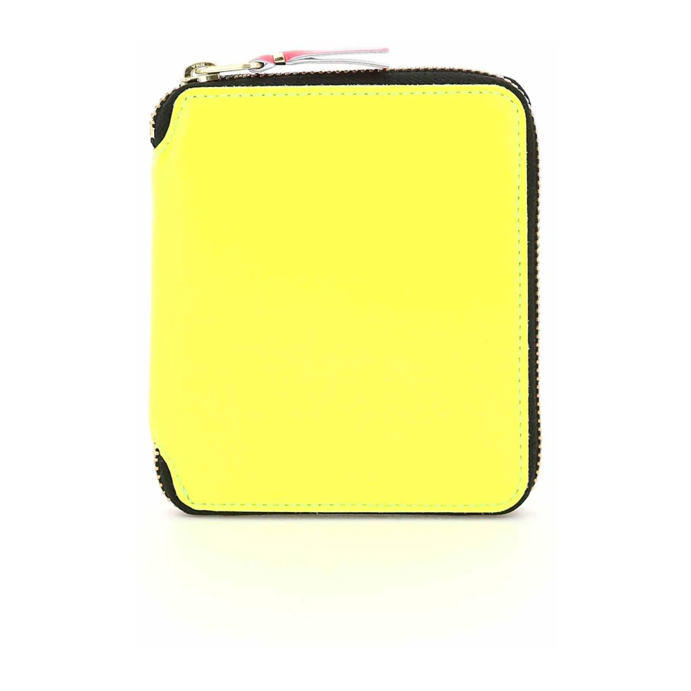 Comme des Garçons Fluorescerande Läder Plånbok Portfölj Yellow, Dam