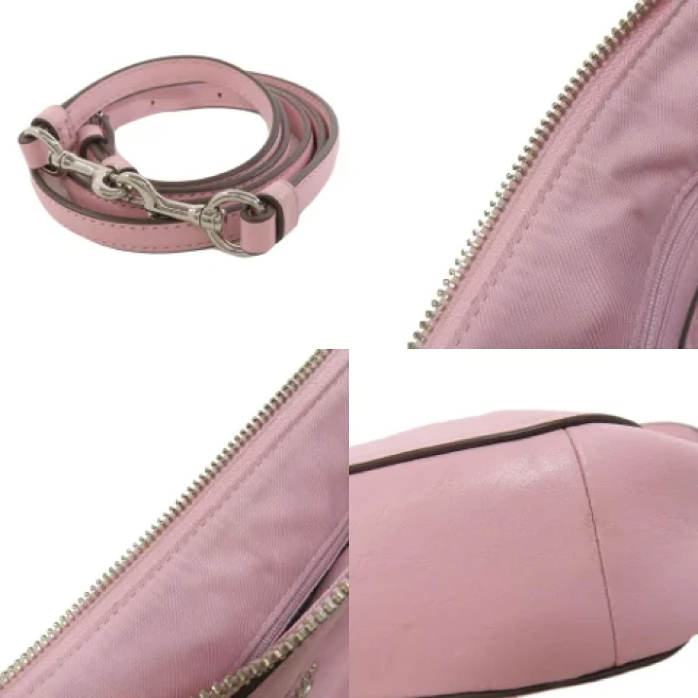 Coach Pre-owned Leather handbags Pink Dames
