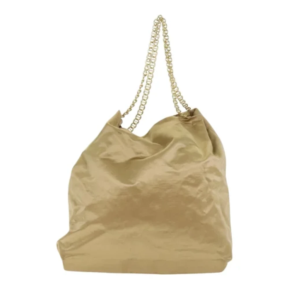 Prada Vintage Pre-owned Satin prada-bags Yellow Dames